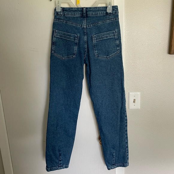 Sezane Manu Trousers Denim Blue EU 34 US Size 2 - Picture 2 of 11